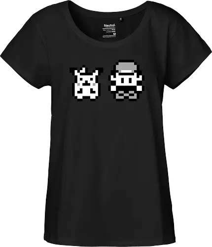 8Bit Poke - gaming, gelb, classic, retro, monster, pocket, manga, anime, ash, yellow - Fairtrade Girl Shirt