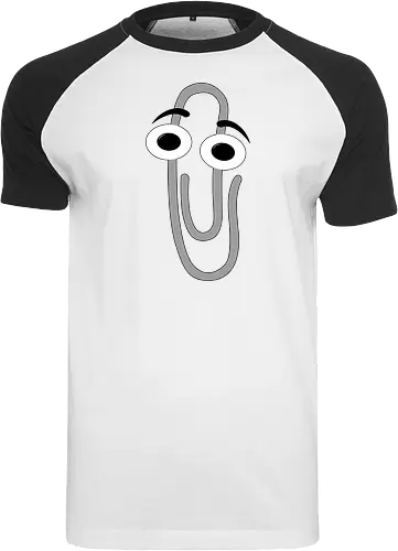 RIP Clippy - office, 3.1, window, helper, assistant, it, pc, computer - Raglan T-Shirt