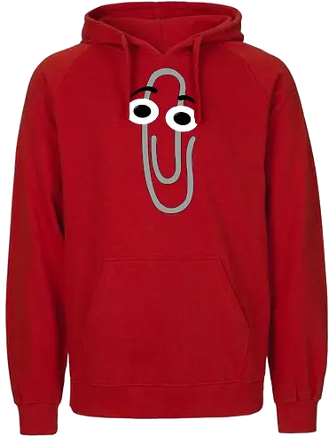 RIP Clippy - office, 3.1, window, helper, assistant, it, pc, computer - Fairtrade Hoodie