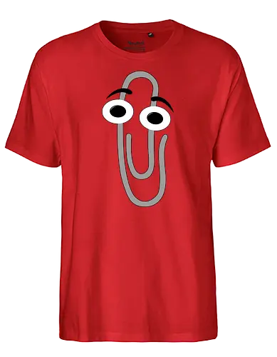 RIP Clippy - office, 3.1, window, helper, assistant, it, pc, computer - Fairtrade T-Shirt