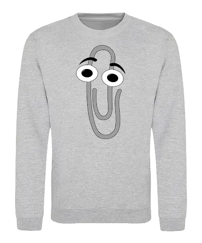 RIP Clippy - office, 3.1, window, helper, assistant, it, pc, computer - Sweatshirt