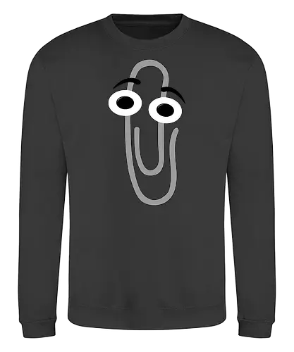 RIP Clippy - office, 3.1, window, helper, assistant, it, pc, computer - Sweatshirt