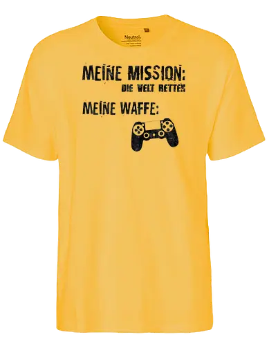Meine Mission v1 - gaming - Fairtrade T-Shirt