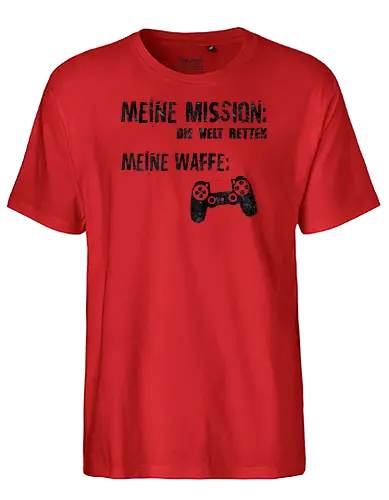 Meine Mission v1 - gaming - Fairtrade T-Shirt