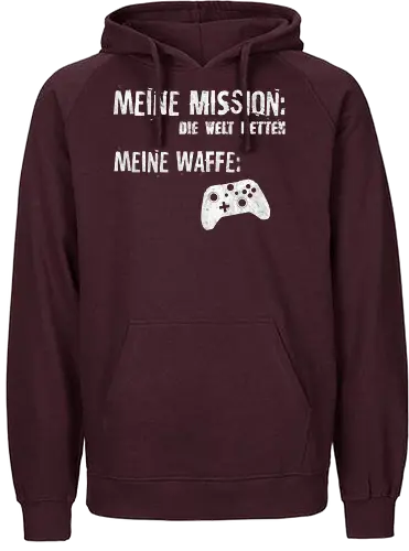 Meine Mission v2 - gaming - Fairtrade Hoodie