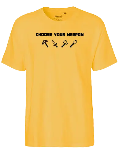 Choose Your Weapon MC-Edition - gaming - Fairtrade T-Shirt