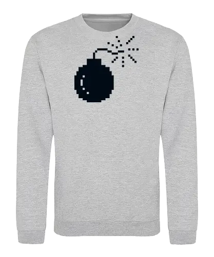 Bomb - macintosh, mac, apple, bomb, icon, computer, pixel, oldschool, retro, error - Sweatshirt