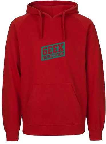 College Script - geek, revolution - Fairtrade Hoodie