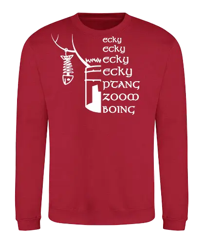 Ecky Ecky - ritter, kokosnuss, ni, monty, python, ptang, zoom, boing - Sweatshirt