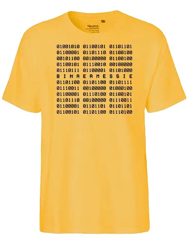 Binärmessie - it, programmer, programmierer, binary, binär, code, kodieren, geek - Fairtrade T-Shirt