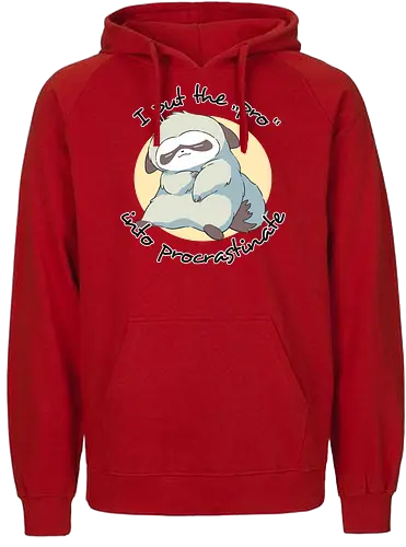 Procrastinate Sloth - faultier, sloth, procrastinate - Fairtrade Hoodie