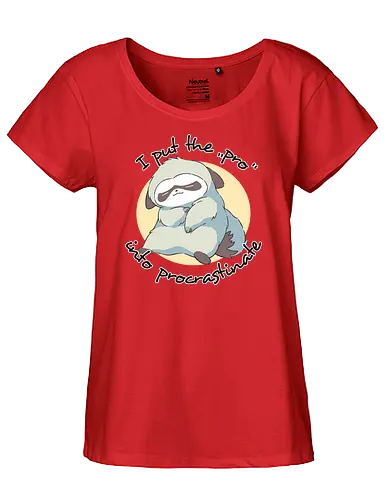Procrastinate Sloth - faultier, sloth, procrastinate - Fairtrade Girl Shirt