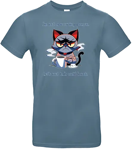 I am not a morning person - cat, katze, coffee, kaffee, grumpy - Standard T-Shirt