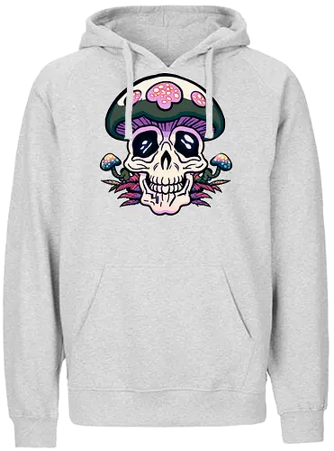 Skull'n'shrooms - skull, mushroom, schädel, pilz - Fairtrade Hoodie