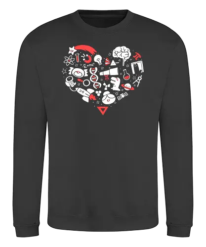 I Love Science - science, wissenschaft, liebe, love, herz, hrt - Sweatshirt