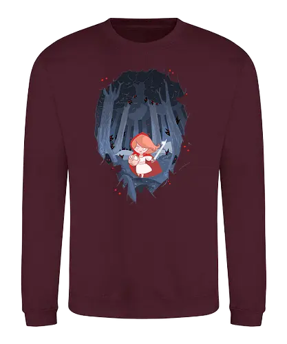 Little red fighting Hood - rotkäppchen, märchen, girlpower - Sweatshirt