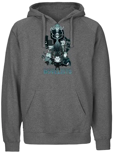 League of Extraordinary Novelists - literatur, the raven, frankenstein, dracula, oscar wilde, robert louis stevenson, bram stoker, hp lovecraft, edgar allen poe, mary shelley, books, bücher, dr. jekyll and mr. hyde - Fairtrade Hoodie
