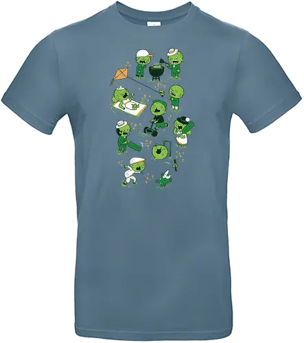 Lawn of the Dead - zombie, lawn, greenery, garten, garden, gardener, dawn of the dd, dd - Standard T-Shirt
