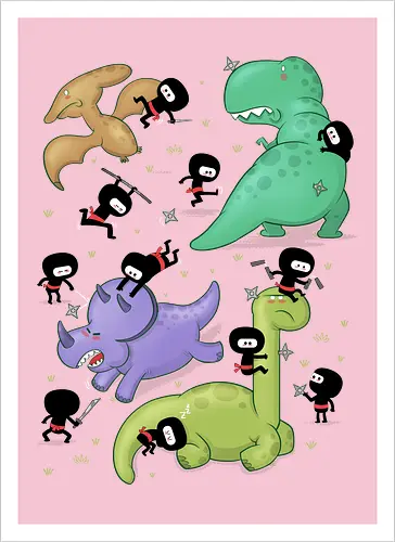 Ninjas vs. Dinosaurs