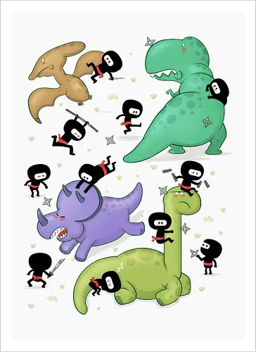 Ninjas vs. Dinosaurs