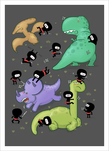 Ninjas vs. Dinosaurs