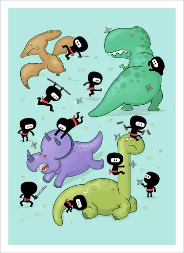 Ninjas vs. Dinosaurs