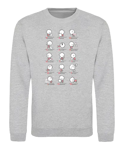 Procrastination - prokrastination, procrastination, play, nap, organize, relax, internet, rd - Sweatshirt