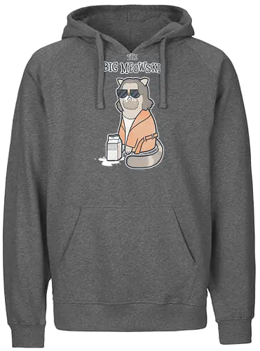 The Big Meowski - the big lebowski, cat, katze, meow, miau, movie, film, classic, mashup - Fairtrade Hoodie