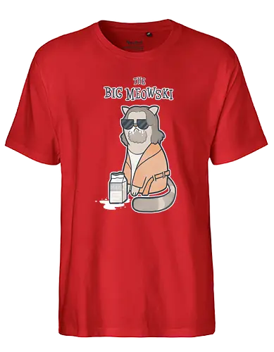 The Big Meowski - the big lebowski, cat, katze, meow, miau, movie, film, classic, mashup - Fairtrade T-Shirt