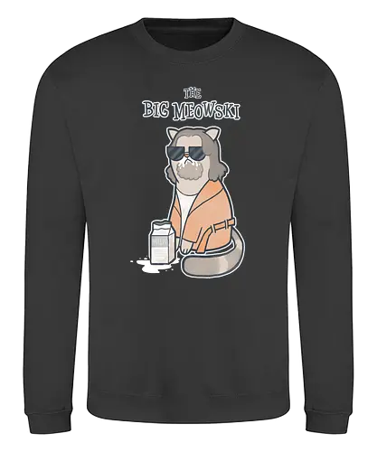 The Big Meowski - the big lebowski, cat, katze, meow, miau, movie, film, classic, mashup - Sweatshirt