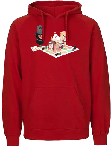 Black Knight Twister - monty python, black knight, holy grail, ritter der kokosnuss, fun, twister, king arthur - Fairtrade Hoodie