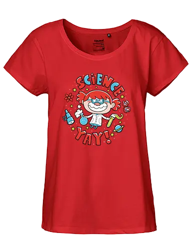 Science! Yay! - science, wissenschaft, nerd, chemie, physik, astronomy, astronomie, labcoat, labor, kittel, fun - Fairtrade Girl Shirt