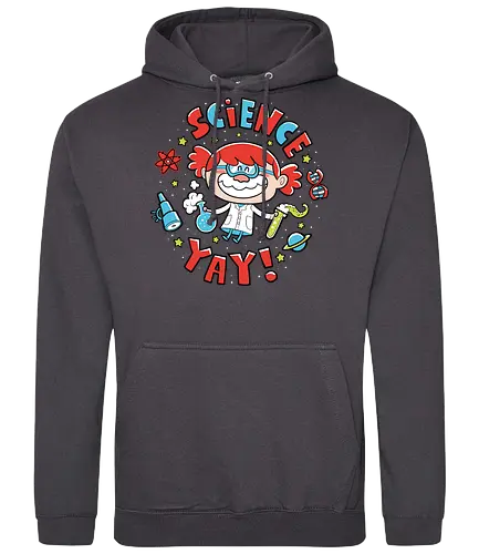 Science! Yay! - science, wissenschaft, nerd, chemie, physik, astronomy, astronomie, labcoat, labor, kittel, fun - Standard Hoodie
