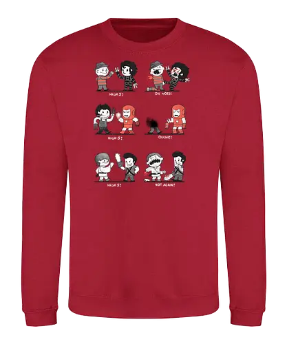 Some people shouldn't high 5 - freddy, iron man, edward, luke - Sweatshirt