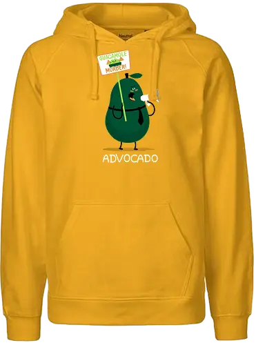 Advocado - avocado, protest, guacamole, advokat, plädoyer - Fairtrade Hoodie