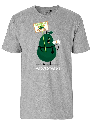 Advocado - avocado, protest, guacamole, advokat, plädoyer - Fairtrade T-Shirt