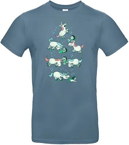 angry unicorn - unicorn, einhorn, wut, massaker, fabelwesen - Standard T-Shirt