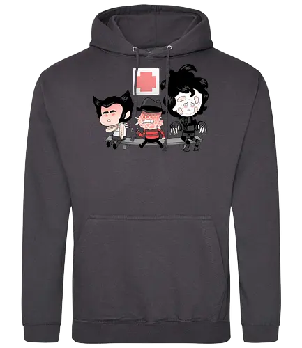 don't run with scissors - edward, logan, freddy krueger, horror, klingen, notaufnahme, movie, freitag der 13., friday the 13th, scherenhände - Standard Hoodie