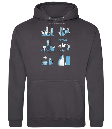 how to catch a knight - monthy python, holy grail, heiliger gral, bunny, ritter, knight, attack - Standard Hoodie