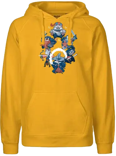 League of Adventures - rpg, roleplay, rollenspiel, fantasy, pen and paper, krieger, barde, zwerg, bogenschütze, zauberer, dieb - Fairtrade Hoodie
