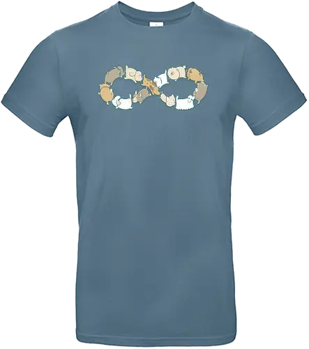 Moebius Sniff - möbius, möbiusband, unendlich, hund, schnüffeln, po, dog, hunde, dogs - Standard T-Shirt
