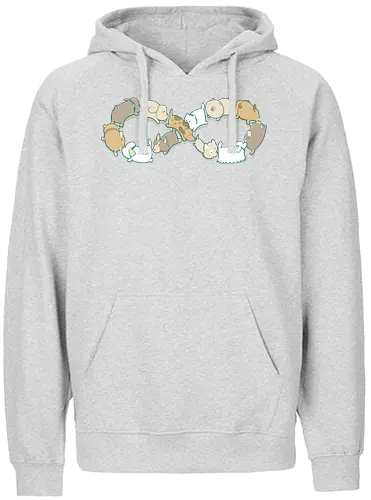 Moebius Sniff - möbius, möbiusband, unendlich, hund, schnüffeln, po, dog, hunde, dogs - Fairtrade Hoodie