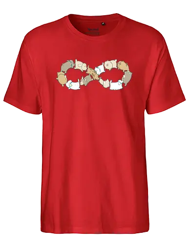 Moebius Sniff - möbius, möbiusband, unendlich, hund, schnüffeln, po, dog, hunde, dogs - Fairtrade T-Shirt