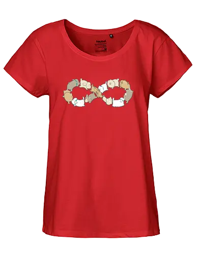 Moebius Sniff - möbius, möbiusband, unendlich, hund, schnüffeln, po, dog, hunde, dogs - Fairtrade Girl Shirt