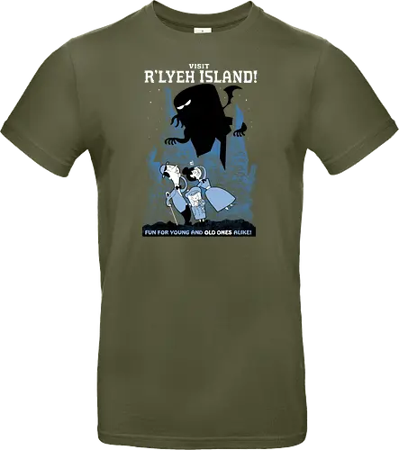 Visit R'lyeh Island - cthulhu, call of cthulhu, monster, fantasy, Old oConsole - Standard T-Shirt