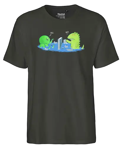 You Sunk My Navy - monster, bath, Schiffeversenken, Badewanne - Fairtrade T-Shirt