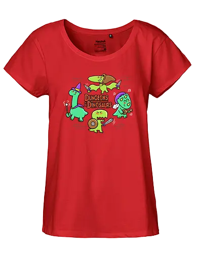 Dungeons  & Dinos - pen and paper, rpg, brettspiel, gaming, fantasy - Fairtrade Girl Shirt