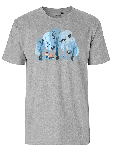 Squinjas - ninja, squirrel, Sqinjas, eichhörnchen - Fairtrade T-Shirt