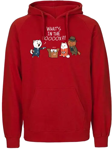 What's in the booox?! - box, movie, film, cat, katze, Seven, Sieben, fun, mashup - Fairtrade Hoodie
