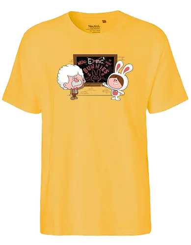 Theory of Bunnytivity - science, Relativity, Einstein, bunny, Bunnytivity, Theory, kaninchen, Theorie, wissenschaft - Fairtrade T-Shirt